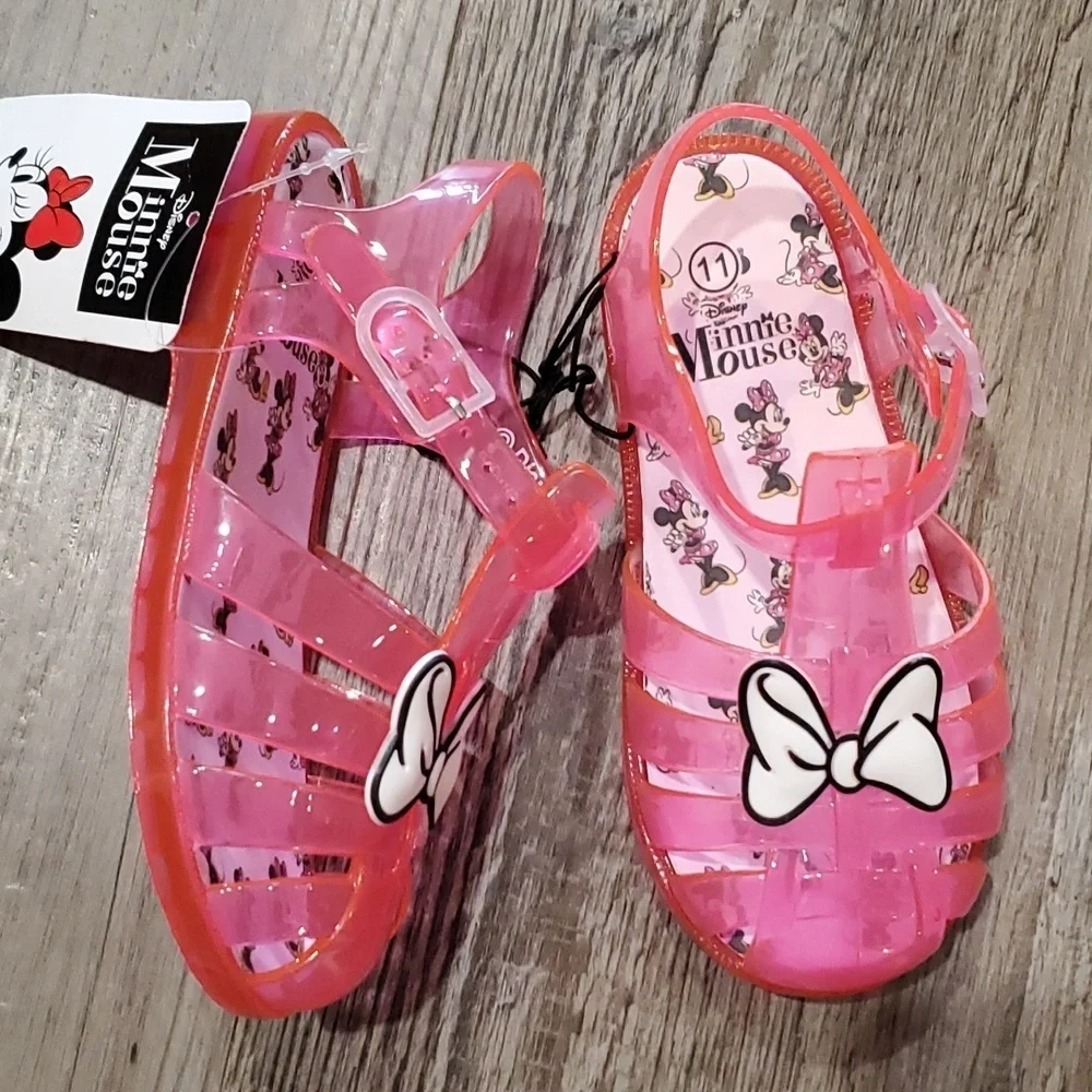 HOST PICK Disney Minnie Mouse Bow Closed Toe Sandals Size 11